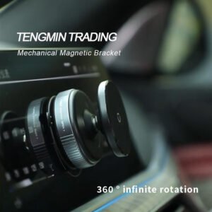 The new in-car phone mount features a mechanical suction cup that requires no charging, a 360° rotating disc, one-second quick adsorption, and is compatible with a variety of mobile phones.